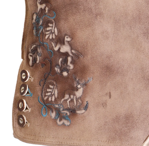 Pantalones clásicos de cuero de ante de cabra tradicional para hombre - Product Image 6