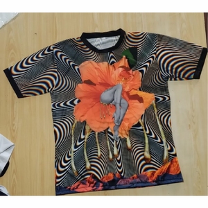 Camiseta de algodón para hombre, manga corta, transpirable, informal, para verano, estilo callejero liso - Product Image 1