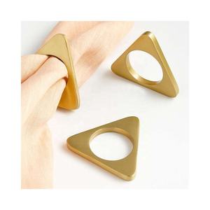 Bracelet en laiton pour serviette de table, rond, plaqué or, Design à la main, Style Bracelet, pour mariage, 1 pièce - Product Image 6