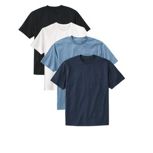 OEM al por mayor de los hombres de manga corta 100% algodón camisetas transpirable y antiarrugas logotipo personalizado Vinh Hung Vietnam Garment Factory - Product Image 5