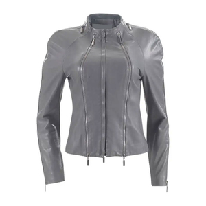 Fait sur mesure meilleure vente matériau souple fait femmes veste en cuir haut tendance personnalisable Street Wear femmes veste en cuir 2025 - Product Image 1