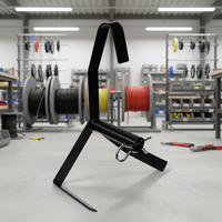 Support de bobine de fil métallique JH-Mech avec revêtement en poudre, pratique et durable, sans nœuds, avec cadre en acier robuste