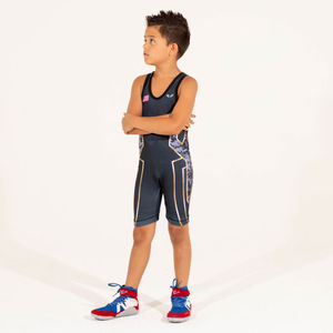 Combinaison de lutte pour enfants 2025, logo personnalisé, sublimation, vêtements de sport, musculation, combinaison de lutte pour enfants - Product Image 3