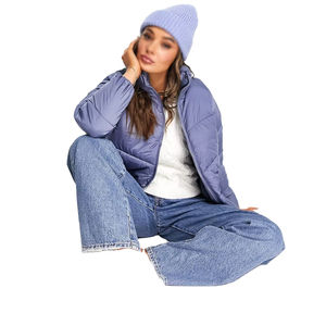 Chaqueta de Invierno Acolchada para Mujer, Estilo Bomber Corto, Relleno de Algodón, Exterior de Nailon, Transpirable y Resistente al Viento, Servicio OEM - Product Image 5