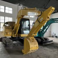 Excavatrice compacte sur chenilles Komatsu PC60MR-2 d'occasion de 6 tonnes pour la construction et l'aménagement paysager