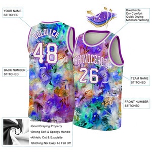 Nouvelle conception de sublimation personnalisée maillot de basket-ball de Los Angeles uniforme de sport maillot de basket-ball imprimé par sublimation - Product Image 4