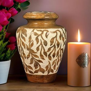 Urna de cremación de madera para cenizas de adultos con opción de grabado personalizado para decoración conmemorativa personal - Product Image 1