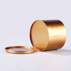 Bocaux à bougies en métal d'inspiration vintage, conçus pour les bougies en cire artisanales, offrant une flamme chaude et stable et une ambiance douillette et apaisante. - Product Image 4