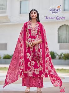 Traditional Women's <b>Indian</b> Pakistani Wedding Collection Embroidery Work Pure Cotton <b>Kurta</b> Palazzo Dupatta for Weddings Special - Product Image 3