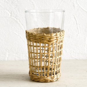 Soporte de anillo de vidrio antideslizante, cristalería de algas marinas tejidas decorativas, vaso para beber, tazas hechas a mano, suministro de Vasos - Product Image 2