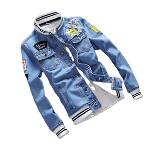 Nueva moda al por mayor chaquetas de mezclilla lisas para hombre chaquetas de mezclilla de alta calidad al por mayor para venta en línea - Product Image 6