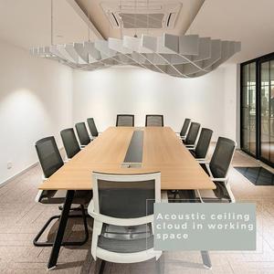 Pannello Fonoassorbente in Feltro PET Leggero e Facile da Installare per Soffitto Ufficio Pannello Acustico Sospeso in Poliestere - Product Image 5