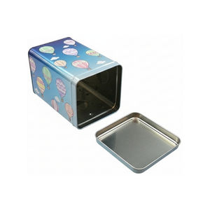 Boîte à biscuits en fer blanc rectangulaire personnalisée |   Boîte de rangement en métal de qualité alimentaire pour biscuits et gâteaux - Product Image 2