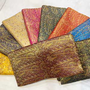 100% Pure Mulberry Silk Jacquard Fabric Custom Colors & Width Luxury & Soft Breathable Material <b>for</b> Dressmaking Garments - Product Image 1