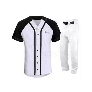 ชุดเครื่องแบบเบสบอลระบายอากาศมาใหม่ผ้าโพลีเอสเตอร์100% เลือกสีและโลโก้ได้ - Product Image 1