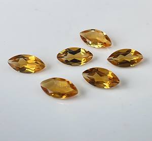 Citrine naturelle Marquise 4x8mm à facettes-Citrine en vrac Marquise Cut Top Quality Loose Gemstone - Product Image 6