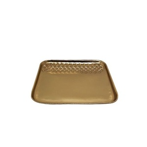 Top Trending Restaurant Cafe Hoteles Platos para servir comida Fruta Café Bandeja para servir Bandejas de metal para servir con asas de diseñador - Product Image 4