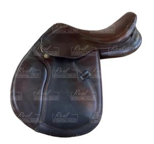Real International Saddlery English Horse <b>Dressage</b> Saddle Indian Leather RES-03 Durable and Comfortable for Horse Riding - Product Image 1