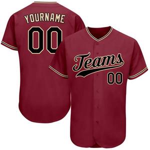 Camiseta de béisbol bordada con nombre de equipo universitario personalizado, ropa de béisbol y softbol para jóvenes y adultos, camiseta de poliéster y LICRA por sublimación - Product Image 3