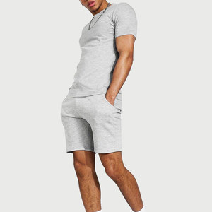 Fabriqué professionnellement de haute qualité été hommes T-Shirt Shorts ensemble sur mesure manches courtes 100% coton séchage rapide haut - Product Image 1