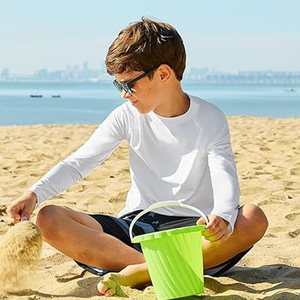 Vente chaude enfants vêtements à manches longues garçons Protection solaire et parasol hauts de sport séchage rapide survêtement hauts t-shirt adolescent - Product Image 3