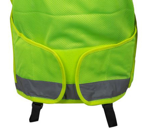 Sécurité haute visibilité vêtements de sécurité réfléchissants gilet Logo personnalisé gilet tactique plusieurs poches de rangement jaune gilet de sécurité - Product Image 6