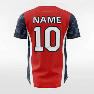 Maillot de sport personnalisé de haute qualité pour hommes, maillot de baseball en tissu frais respirant avec impression par sublimation à bas prix - Product Image 3