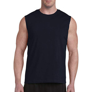 Débardeur de sport pour homme en polyester, débardeur de musculation de gym, col rond, débardeur de sport personnalisé pour homme - Product Image 1