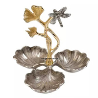 Bol en aluminium moulé à la main avec pieds d'oiseau pour servir salades, collations, fruits, noix – Bols de cuisine et de table – Prix de gros