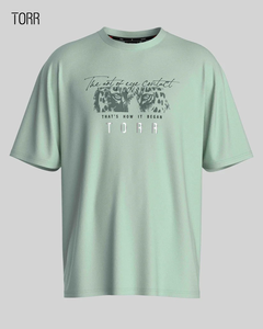 Camiseta Extra Grande para Hombre con Logotipo Personalizado, Premium 100% Algodón 240 GSM, Diseño Multicolor con Hombros Caídos, Estampado Gráfico Tejido - Product Image 2