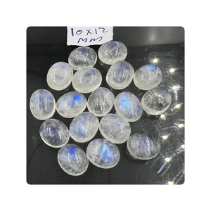 พลอยทรงวงรี10x12มม. พรีเมี่ยมพลอยสีไฟสีรุ้งสีแสดสวยงามปรับเทียบเทียบอัญมณีสำหรับการทำเครื่องประดับ - Product Image 4