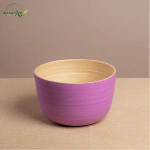 Bol en bambou tressé fait main, durable, léger, écologique, jetable, design classique, par Thanh Nam Arts pour la vente en gros - Product Image 2