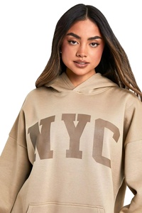 Sudadera con Capucha de Invierno para Mujer, Tejida, Holgada, con Hombros Caídos - Última Moda, Nuevo Estilo, 100% Algodón - Product Image 3