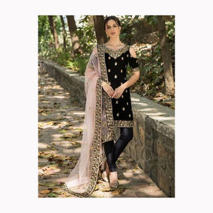 La última colección de Bollywood del diseñador exclusivo Elegante boda india y pakistaní Lehenga Choli Net Ropa India pakistaní - Product Image 3