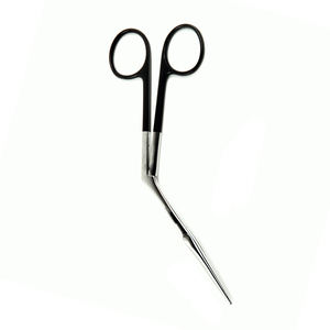 Ciseaux incurvés Supercut nasaux Poignée enduite noire Ciseaux nasaux d'hôpital de chirurgie plastique d'acier inoxydable - Product Image 5