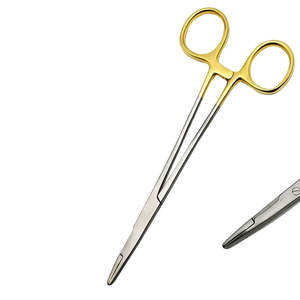 Fuente de alimentación Manual profesional de alta calidad, portaagujas de acero inoxidable, instrumentos quirúrgicos reutilizables saludables de baja base - Product Image 1