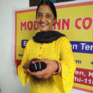 ผมมนุษย์ดิบแท้แบบ100% ผมคนอินเดียผมตรงยาวสีดำยาวนุ่มสลวยสองชั้น - Product Image 4