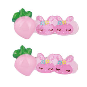กิ๊บติดผมเด็กผู้หญิง 2 ชิ้น - สีชมพู - Product Image 1