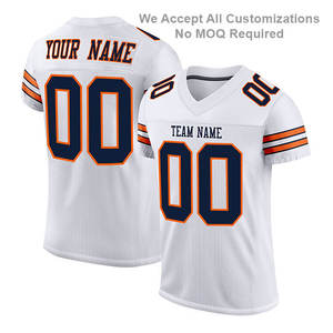 Camiseta deportiva con estampado antiarrugas de alta calidad OEM para hombre, Material de malla de poliéster transpirable, corte de fútbol americano, ropa de costura - Product Image 1