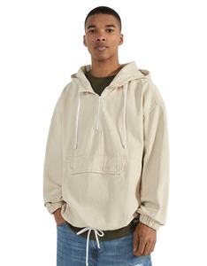 OEM <b>Men's</b> Lightweight Pullover Drawstring Track Half Zip <b>Jacket</b> for <b>Summer</b> Factory-Supplier Rhinestone Applique Printed - Product Image 1