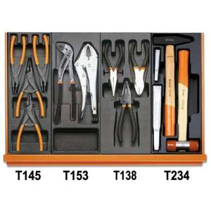 BETA Surtido de 104 herramientas universales en bandejas termoformadas ABS Juegos de herramientas versátiles - Product Image 3