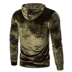 Nouveau sweat à capuche surdimensionné en velours uni personnalisé, élégant, d'hiver, pas cher, en gros, de haute qualité, personnalisé pour hommes - Product Image 2
