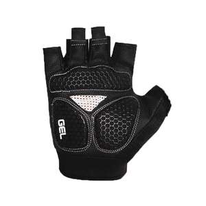 Diseño personalizado de medio dedo guantes de ciclismo cierre de cremallera transpirable antideslizante almohadilla que absorbe la humedad guantes de protección elásticos - Product Image 2