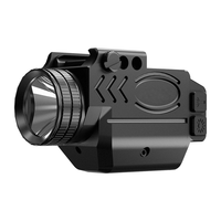 Kombo Senter Laser Taktis Berburu Luar Ruangan 1000 Lumen 830-850nm Paduan Aluminium Dapat Diisi Ulang Jangkauan 500-1500m