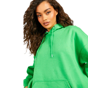 Conjunto de Sudadera con capucha y pantalones cortos de lana para mujer, tela suave cálida, ajuste relajado, elegante traje de dos piezas, perfecto para ropa informal de invierno - Product Image 1