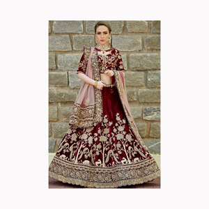 Bollywood Style Lehnga Choli Embroidery Thread Work with Sequence Lehenga Choli for Wedding Wear at Wholesale Price - Product Image 2