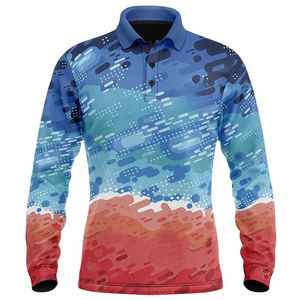 Camisas Polo de Pesca Personalizadas de Manga Corta para Hombre, con Botones, Protección UV, Secado Rápido, Transpirables, Tallas Grandes, UPF 50+, Servicio OEM - Product Image 1