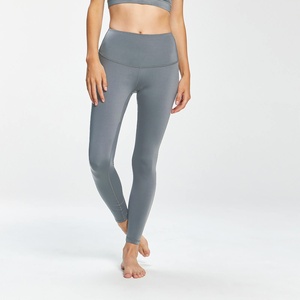 Mallas deportivas de cintura alta sin costuras de alto impacto duraderas de punto de algodón para mujer con logotipo impreso personalizado de gran oferta - Product Image 5