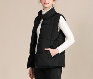 Nuevo diseño de moda para mujer de talla grande con cuello levantado, chaleco acolchado de manga larga, chaqueta transpirable Reversible, impermeable y ecológico - Product Image 4
