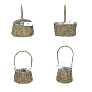 Maison moderne Panier en osier pour plantes Panier en jute jonc de mer Jacinthe d'eau Produits d'organisation de la maison - Product Image 1